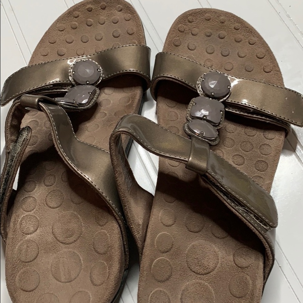 Orthaheel Vionic Bany Jeweled Tan Sandal Sz 6. VIO0123 - Picture 2 of 6